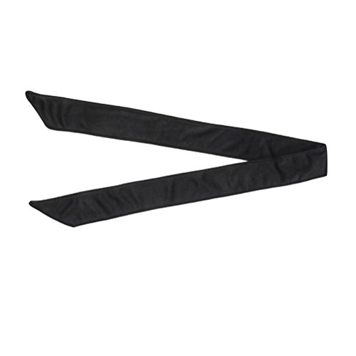 Frcolor Head Tie Sports Headband Tie Headband para las mujeres y los hombres Sweatband Head Ties Ideal para Running Running Tenis Karate Athletics (Black)