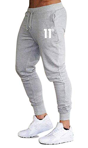 Frecoccialo Pantalones de Deporte para Hombre Chándal Ajustados Multicolores Cintura Elástica Ajustable Pantalon de Hombre Pitillo Deportivo con Bolsillos (Gris, M) Frecoccialo Pantalones de Deporte para Hombre Chándal Ajustados Multicolores Cintura Elástica Ajustable Pantalon de Hombre Pitillo Deportivo con Bolsillos (Gris, M)