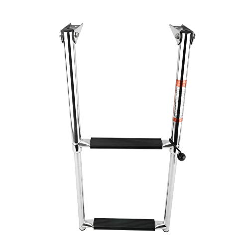 FreeTec Escalera de Acero Inoxidable para Barcos Escalera de baño telescópica Antideslizante Escalera de Piscina (con 2 peldaños) FreeTec Escalera de Acero Inoxidable para Barcos Escalera de baño telescópica Antideslizante Escalera de Piscina (con 2 peldaños)