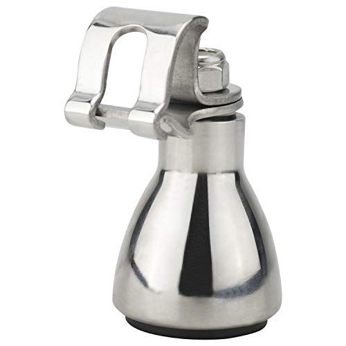 FreeTec Perilla del Volante del Barco del Deporte Marino de Acero Inoxidable Aisi 316 con Tapa de plástico, Perilla de maniobra FreeTec Perilla del Volante del Barco del Deporte Marino de Acero Inoxidable Aisi 316 con Tapa de plástico, Perilla de maniobra