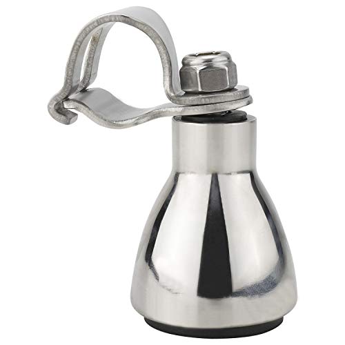 FreeTec Perilla del Volante del Barco del Deporte Marino de Acero Inoxidable Aisi 316 con Tapa de plástico, Perilla de maniobra FreeTec Perilla del Volante del Barco del Deporte Marino de Acero Inoxidable Aisi 316 con Tapa de plástico, Perilla de maniobra
