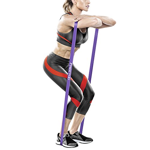 FREETOO Bandas de Resistencia de Goma Fitness Cinta de Resistencia para el Entrenamiento de Fuerza/músculos/Ejercicio/Home gimnasios en 5 Puntos Fuertes ((púrpura+Negro)) FREETOO Bandas de Resistencia de Goma Fitness Cinta de Resistencia para el Entrenamiento de Fuerza/músculos/Ejercicio/Home gimnasios en 5 Puntos Fuertes ((púrpura+Negro))