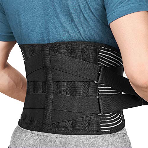 FREETOO Cinturón de Apoyo Lumbar, Cinturón de Presión Ajustable de Doble Capa, Ligero y Transpirable Faja de Espalda para la Protección en el Trabajo, Dolor de Espalda FREETOO Cinturón de Apoyo Lumbar, Cinturón de Presión Ajustable de Doble Capa, Ligero y Transpirable Faja de Espalda para la Protección en el Trabajo, Dolor de Espalda
