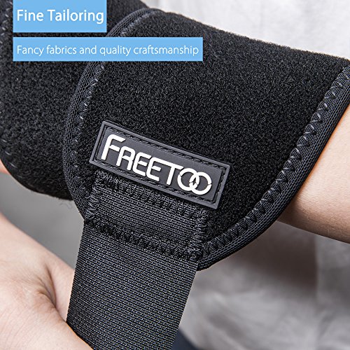 FREETOO Muñequeras Deportivas Ajustable Transpirable Neopreno Ayuda a con Túnel Carpiano RSI Artritis Tendinitis y Dolores de Muñequeras Talla Única se Adapta a la Izquierda o Derecha (1 Artículo) FREETOO Muñequeras Deportivas Ajustable Transpirable Neopreno Ayuda a con Túnel Carpiano RSI Artritis Tendinitis y Dolores de Muñequeras Talla Única se Adapta a la Izquierda o Derecha (1 Artículo)