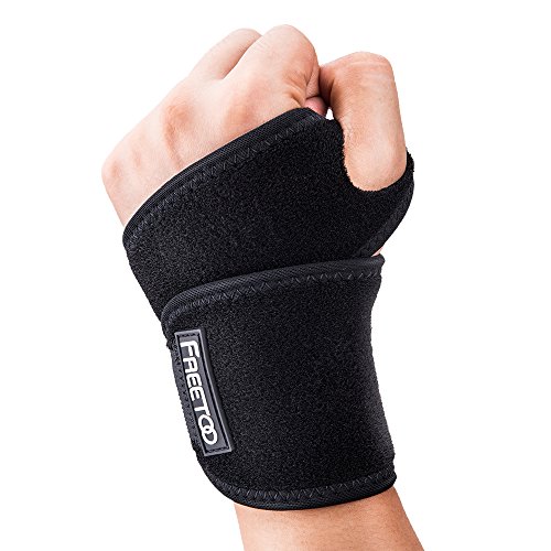 FREETOO Muñequeras Deportivas Ajustable Transpirable Neopreno Ayuda a con Túnel Carpiano RSI Artritis Tendinitis y Dolores de Muñequeras Talla Única se Adapta a la Izquierda o Derecha (1 Artículo) FREETOO Muñequeras Deportivas Ajustable Transpirable Neopreno Ayuda a con Túnel Carpiano RSI Artritis Tendinitis y Dolores de Muñequeras Talla Única se Adapta a la Izquierda o Derecha (1 Artículo)