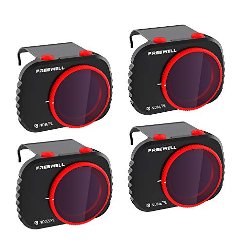 Freewell Bright Day -4K Series - Filtros de 4Paquetes Compatibles con Mavic Mini/Mini 2