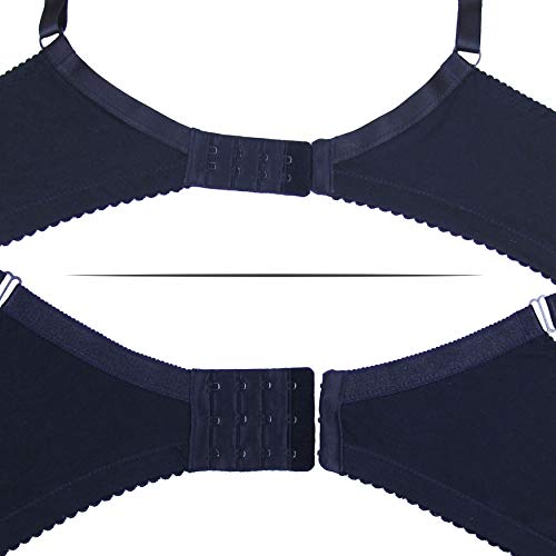 frugue Sujetador Reductor de Algodón 100% sin Aros Talla Grande Mujer Negro FR 95G frugue Sujetador Reductor de Algodón 100% sin Aros Talla Grande Mujer Negro FR 95G