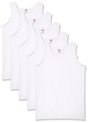 Fruit of the Loom Athletic Lightweight Chaqueta, Blanco, L (Pack de 5) para Hombre Fruit of the Loom Athletic Lightweight Chaqueta, Blanco, L (Pack de 5) para Hombre