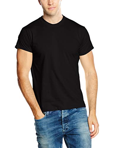 Fruit of the Loom - Camiseta Básica de Manga Corta de Calidad diseño Original Hombre Caballero (Grande (L)) (Negro) Fruit of the Loom - Camiseta Básica de Manga Corta de Calidad diseño Original Hombre Caballero (Grande (L)) (Negro)