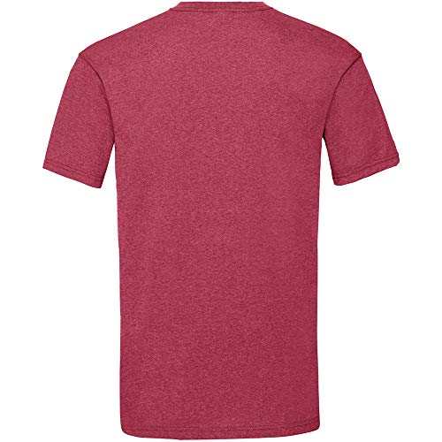 Fruit of the Loom - Camiseta Básica de Manga Corta Modelo Valueweight - Hombres (L/Chocolate)