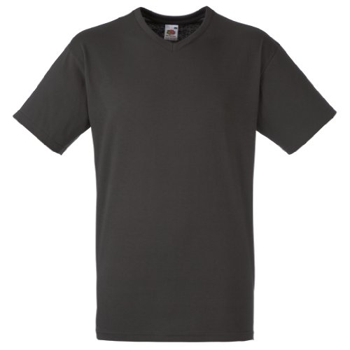 Fruit Of The Loom - Camiseta para hombre, manga corta, cuello de pico blanco L Fruit Of The Loom - Camiseta para hombre, manga corta, cuello de pico blanco L