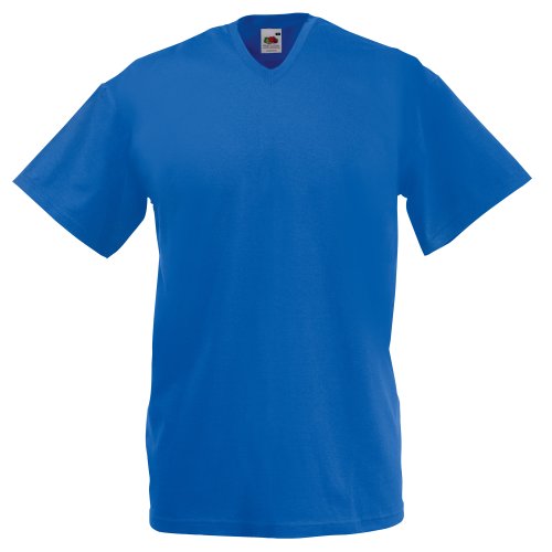 Fruit Of The Loom - Camiseta para hombre, manga corta, cuello de pico blanco L Fruit Of The Loom - Camiseta para hombre, manga corta, cuello de pico blanco L