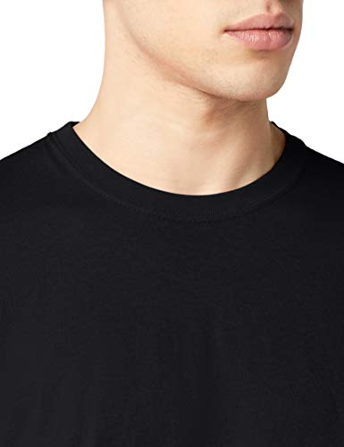 Fruit of the Loom Mens Original 5 Pack T-Shirt Camiseta, Negro (Black), Large (Pack de 5) para Hombre