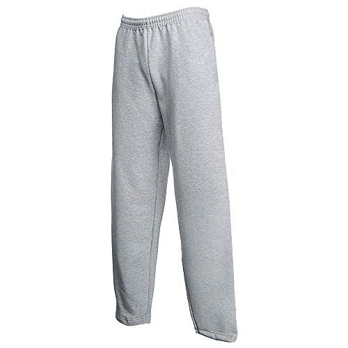 Fruit Of The Loom Pantalones de chándal para hombre gris S