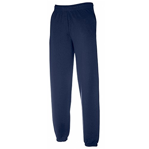 Fruit of the Loom - Pantalones de Deporte Modelo Jog Pants Unisex niños niñas (12-13 años/Azul Marino)