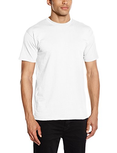 Fruit of the Loom Premium Tee Single, Camiseta manga corta para Hombre, Blanco (Bianco 2), Medium