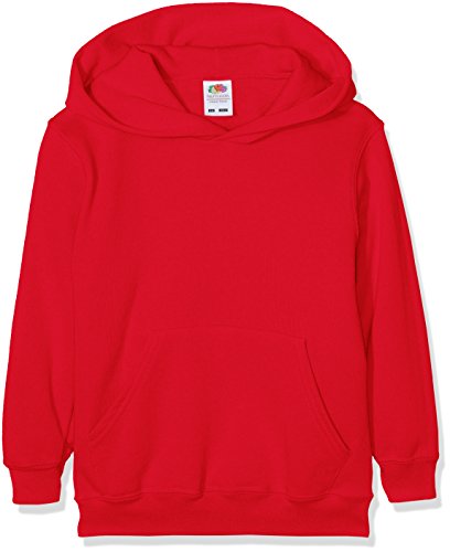 Fruit Of The Loom SS026B, Sudadera con Capucha para NiƱos, Rojo (Rosso), 5-6 aƱos (Talla del fabricante: 116) Fruit Of The Loom SS026B, Sudadera con Capucha para NiƱos, Rojo (Rosso), 5-6 aƱos (Talla del fabricante: 116)