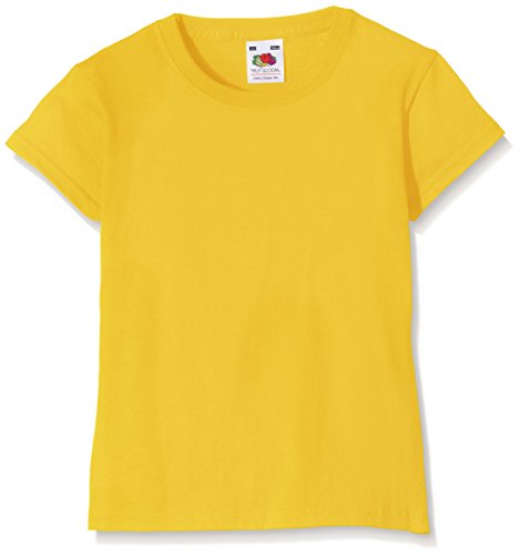 Fruit of the Loom SS079B, Camiseta Para Niños, Amarillo (Sunflower Yellow), 5/6 Años Fruit of the Loom SS079B, Camiseta Para Niños, Amarillo (Sunflower Yellow), 5/6 Años