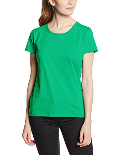 Fruit of the Loom Ss079m Camiseta, Verde (Kelly Green), Medium (Talla del Fabricante: Medium) para Mujer