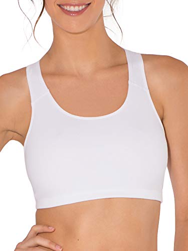 Fruit of the Loom - Sujetador Deportivo para Mujer Skinny Stripe/White/Grey - Paquete de 3 Pares de Calzoncillos Slip 36 Fruit of the Loom - Sujetador Deportivo para Mujer Skinny Stripe/White/Grey - Paquete de 3 Pares de Calzoncillos Slip 36