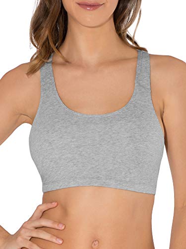 Fruit of the Loom - Sujetador Deportivo para Mujer Skinny Stripe/White/Grey - Paquete de 3 Pares de Calzoncillos Slip 36 Fruit of the Loom - Sujetador Deportivo para Mujer Skinny Stripe/White/Grey - Paquete de 3 Pares de Calzoncillos Slip 36