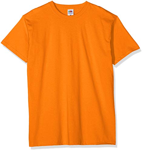 Fruit of the Loom Valueweight 5 Pack Camiseta, Naranja (Orange 44), Medium (Pack de 5) para Hombre