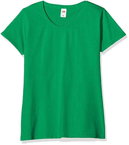 Fruit of the Loom Valueweight T-Shirt 5 Pack Camiseta, Verde (Kelly Green 47), XL (Pack de 5) para Mujer