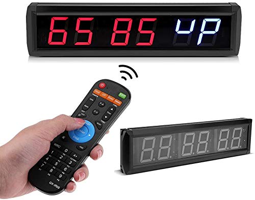 FTVOGUE 2.3 '' 6 dígitos LED Temporizador de Intervalo Cuenta Atrás Reloj Cronómetro Hogar Gimnasio Fitness Reloj Decoración de Escritorio(02) FTVOGUE 2.3 '' 6 dígitos LED Temporizador de Intervalo Cuenta Atrás Reloj Cronómetro Hogar Gimnasio Fitness Reloj Decoración de Escritorio(02)