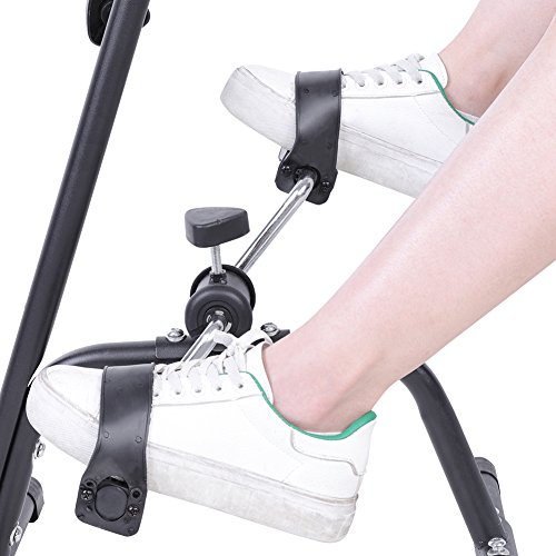 FTVOGUE- Bicicleta de Ejercicios Ajustable, Máquina Soporte Pedalier Pedales de Brazos y Piernas para Fitness para Tonificar Músculos Ayuda a Mejorar Circulación, para Ejercicio Entrenamiento en Casa