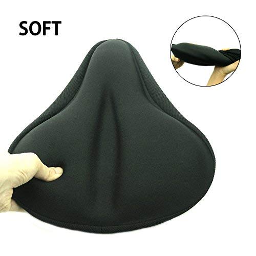 FUCNEN Funda sillin para Bicicleta estatica, Funda De Gel para Sillín De Bicicleta Grande Asiento para Bicicleta Estática, Almohadilla Ancha Suave, Almohadilla de Silla cómoda, Negro FUCNEN Funda sillin para Bicicleta estatica, Funda De Gel para Sillín De Bicicleta Grande Asiento para Bicicleta Estática, Almohadilla Ancha Suave, Almohadilla de Silla cómoda, Negro