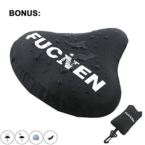 FUCNEN Funda sillin para Bicicleta estatica, Funda De Gel para Sillín De Bicicleta Grande Asiento para Bicicleta Estática, Almohadilla Ancha Suave, Almohadilla de Silla cómoda, Negro FUCNEN Funda sillin para Bicicleta estatica, Funda De Gel para Sillín De Bicicleta Grande Asiento para Bicicleta Estática, Almohadilla Ancha Suave, Almohadilla de Silla cómoda, Negro