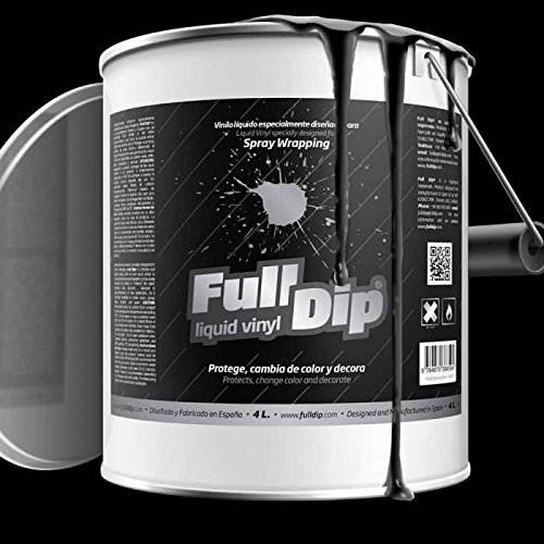 Full Dip - Bidón de 4 l de vinilo líquido color negro mate