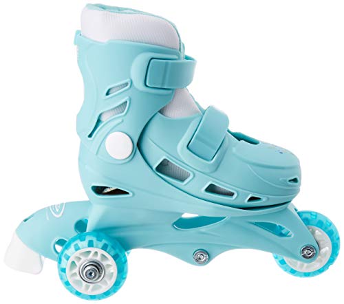 Fun Bee - Patines de ruedas evolutivas 2 en 1, Ajustable 27-30, unisex niños, Multicolore (Bleu/Blanc), (D'ARPEJE OFUN084-G)