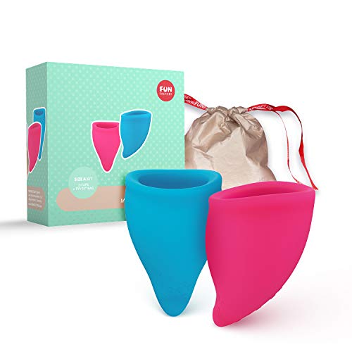 Fun Factory FUN CUP - Copa menstrual talla A silicona medica (incluye 2 copas, neceser e instrucciones) Made in Germany