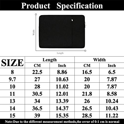 Funda Blanda Maletín Impermeable para Ordenador Portátil, Estilo Elegante Bolsa Protectora, Ideal por 14-14.1 Pulgadas DELL/Ausu/Acer/HP/Toshiba/Lenovo,Negro Funda Blanda Maletín Impermeable para Ordenador Portátil, Estilo Elegante Bolsa Protectora, Ideal por 14-14.1 Pulgadas DELL/Ausu/Acer/HP/Toshiba/Lenovo,Negro