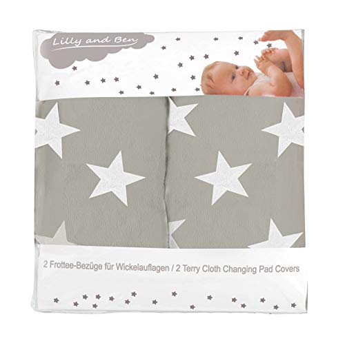 Funda cambiador bebe algodon rizo - 2 fundas para colchoneta cambiador-es bañera-s - 3 tamaños Funda cambiador bebe algodon rizo - 2 fundas para colchoneta cambiador-es bañera-s - 3 tamaños