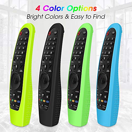 Funda de Silicona Compatible con Mando a Distancia LG Magic Control Remoto AN-MR20GA AN-MR19BA AN-MR18BA AN-MR600 AN-MR650 AN-MR650A - Negro Funda de Silicona Compatible con Mando a Distancia LG Magic Control Remoto AN-MR20GA AN-MR19BA AN-MR18BA AN-MR600 AN-MR650 AN-MR650A - Negro