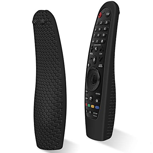 Funda de Silicona Compatible con Mando a Distancia LG Magic Control Remoto AN-MR20GA AN-MR19BA AN-MR18BA AN-MR600 AN-MR650 AN-MR650A - Negro Funda de Silicona Compatible con Mando a Distancia LG Magic Control Remoto AN-MR20GA AN-MR19BA AN-MR18BA AN-MR600 AN-MR650 AN-MR650A - Negro