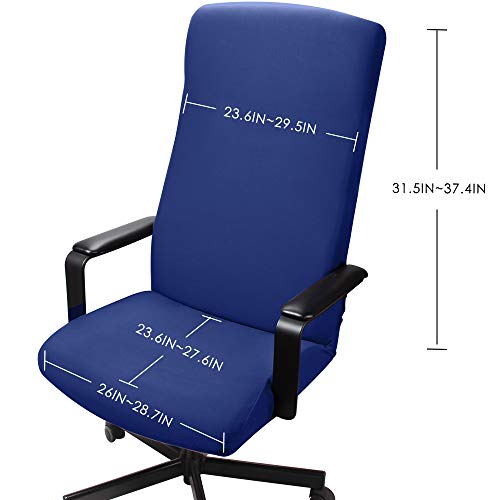 Funda de Silla de Oficina Modernas Estilo Simplista Cubiertas de la Silla de la computadora de Oficina Cubierta de la Silla Oficina removible (no Incluye Sillas) (Azul, L) Funda de Silla de Oficina Modernas Estilo Simplista Cubiertas de la Silla de la computadora de Oficina Cubierta de la Silla Oficina removible (no Incluye Sillas) (Azul, L)