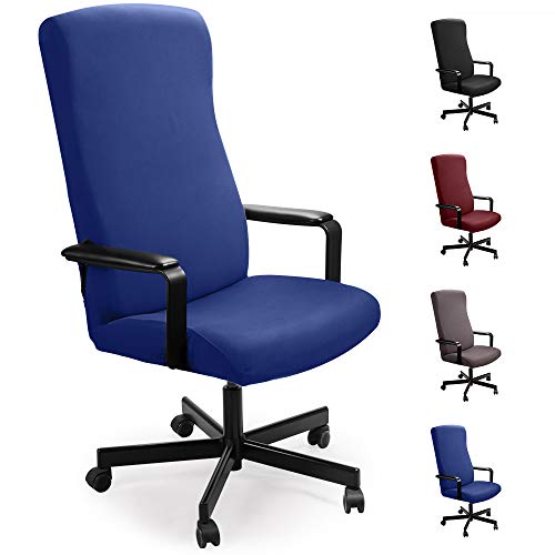 Funda de Silla de Oficina Modernas Estilo Simplista Cubiertas de la Silla de la computadora de Oficina Cubierta de la Silla Oficina removible (no Incluye Sillas) (Azul, L) Funda de Silla de Oficina Modernas Estilo Simplista Cubiertas de la Silla de la computadora de Oficina Cubierta de la Silla Oficina removible (no Incluye Sillas) (Azul, L)