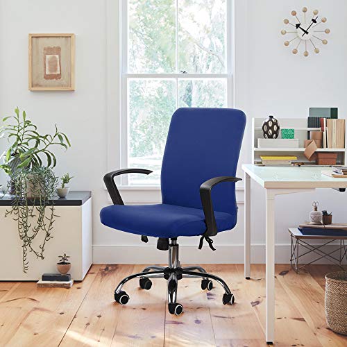 Funda de Silla de Oficina Modernas Estilo Simplista Cubiertas de la Silla de la computadora de Oficina Cubierta de la Silla Oficina removible (no Incluye Sillas) (Azul, M) Funda de Silla de Oficina Modernas Estilo Simplista Cubiertas de la Silla de la computadora de Oficina Cubierta de la Silla Oficina removible (no Incluye Sillas) (Azul, M)