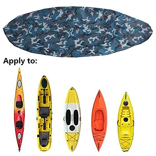 Funda impermeable para kayak para almacenamiento en interiores y exteriores,fundas repelentes al agua: proteja sus kayaks y la cabina de los escombros y la lluvia solar,apto para 2,6-3 m/7,8-9 pies