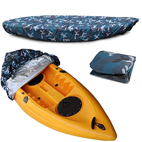 Funda impermeable para kayak para almacenamiento en interiores y exteriores,fundas repelentes al agua: proteja sus kayaks y la cabina de los escombros y la lluvia solar,apto para 2,6-3 m/7,8-9 pies