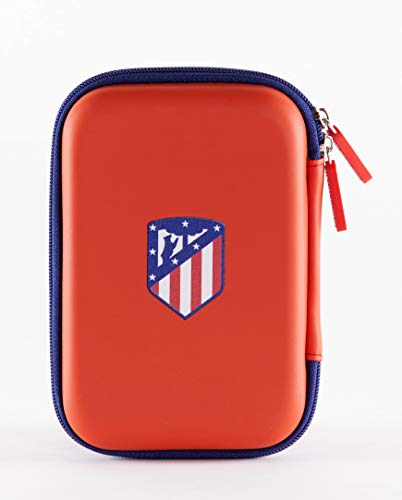 Funda Universal Atletico de Madrid para HDD, Discos Duros, Powerbank, cables, auriculares y accesorios tecnológicos.