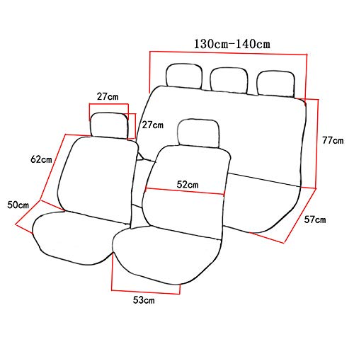 Fundas de asiento de coche para asientos de vehículos SEAT Alhambra, Altea, Arona, Ateca, Córdoba Ibiza, León 2 3 FR, Toledo