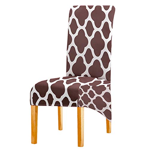 Fundas Sillas XL Comedor Funda Protectora,Raya Geométrica Extraíble Lavable Silla De Comedor Proteger Funda para Cocina Bar Hotel Y Boda (Café,6 Piezas) Fundas Sillas XL Comedor Funda Protectora,Raya Geométrica Extraíble Lavable Silla De Comedor Proteger Funda para Cocina Bar Hotel Y Boda (Café,6 Piezas)