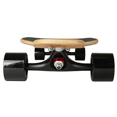 FunTomia Longboard Drop Through Cruiser Tabla de skate completa con rodamientos Mach1 High Speed T-Tool con y sin ruedas LED, 2596, Mod. Camber - Bambú Hawaii