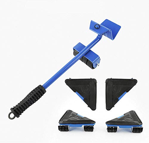 Furniture Lifter - Kit de herramientas para mover y levantar muebles pesados, peso máximo de carga 660 libras, almohadilla giratoria de 360 grados (azul o rojo, solo color aleatorio) Furniture Lifter - Kit de herramientas para mover y levantar muebles pesados, peso máximo de carga 660 libras, almohadilla giratoria de 360 grados (azul o rojo, solo color aleatorio)