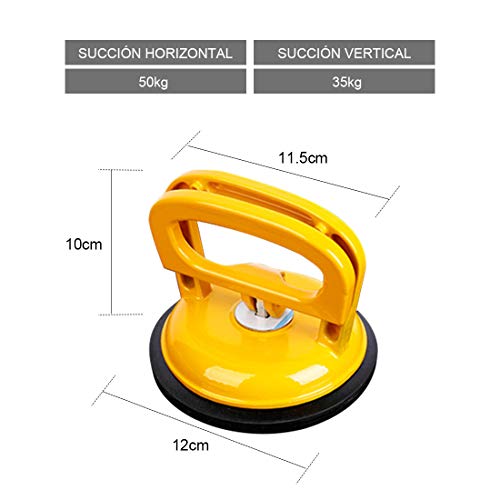 Fuutuu Ventosas para Cristales Extractor de Ventosas Profesional para Azulejo de Aerámica y Aleación de Aluminio para Coche Reparación con Capacidad de Carga hasta 50kg Fuutuu Ventosas para Cristales Extractor de Ventosas Profesional para Azulejo de Aerámica y Aleación de Aluminio para Coche Reparación con Capacidad de Carga hasta 50kg