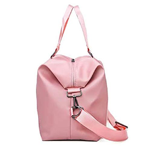 FXXYS Duffel Plegable Bolsa de Viaje, Bolsa de Equipaje de Mano, Equipaje de Viaje Ligero Bolsa de Deportes, Gimnasio, Alquiler (Color : Pink)